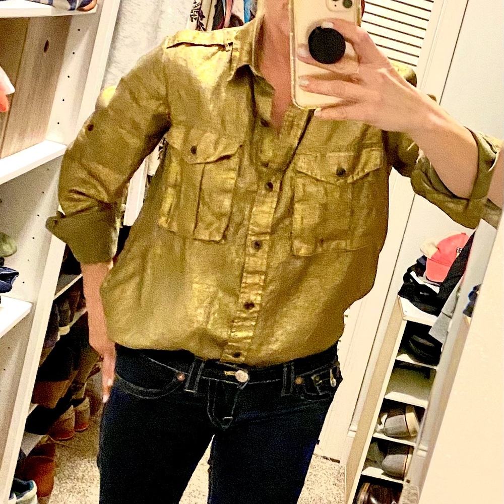 Banana Republic Heritage gold shirt
